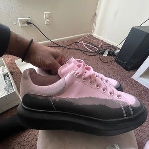 Pink Leather Alexander McQueen Shoes